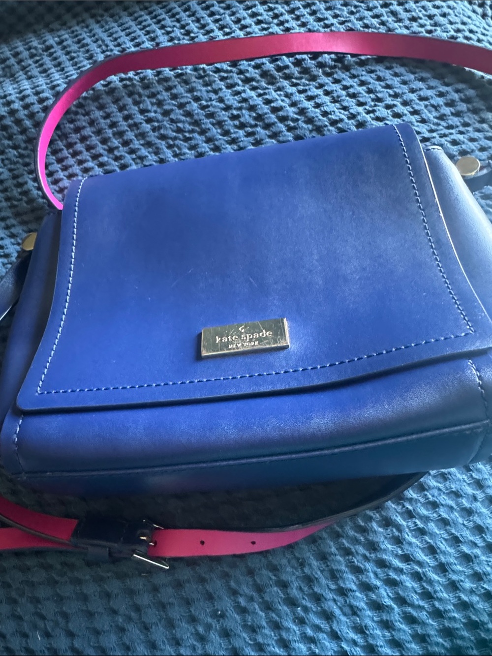 Kate spade avva: Indigo Blue / Navy exterior with a Magenta / Hot Pink